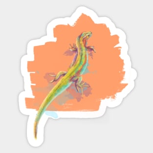 Desert Colors - Lizard Illustration Sticker